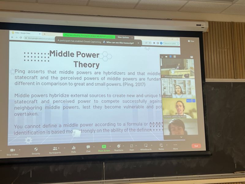 How do middle powers act to secure their&nbsp;interests?