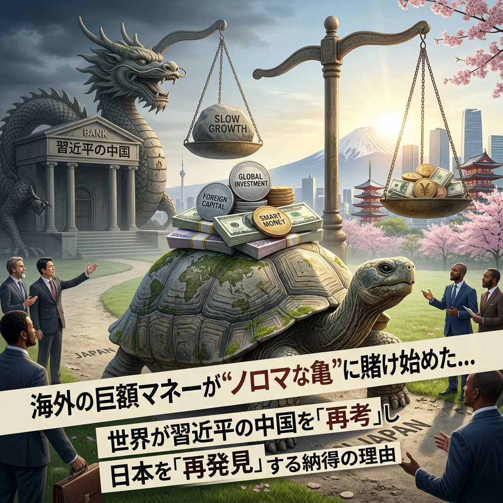 海外の巨額マネーが”ノロマな亀”に賭け始めた…世界が習近平の中国を｢再考｣し日本を｢再発見｣する納得の理由 (Nagy’s Eye, President Online)